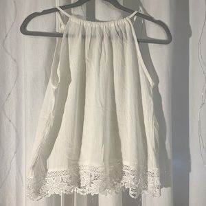 White Tank Top| Brand: ambiance| Size: Small